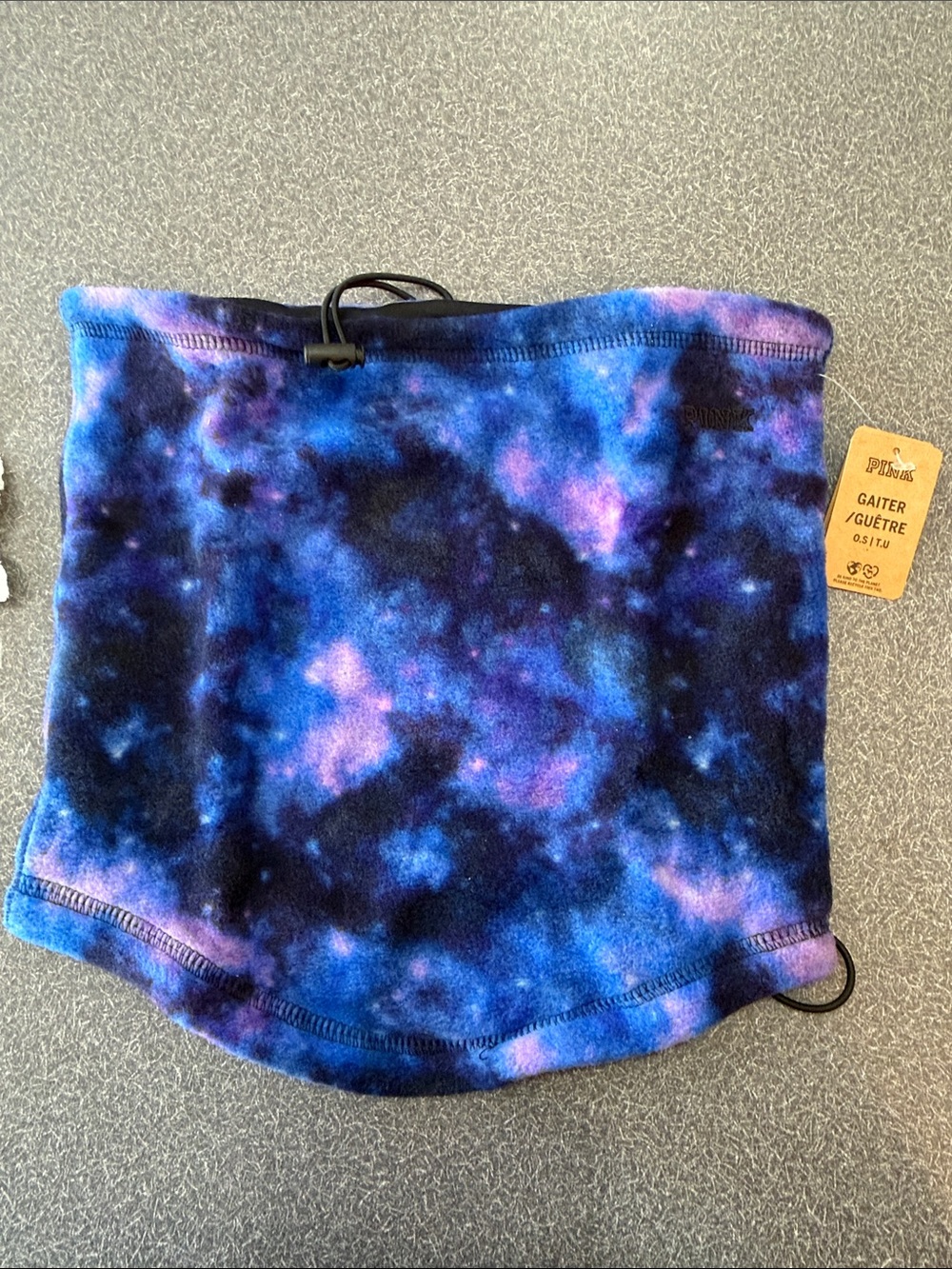 Victoria's Secret PINK Fleece Gaiter - Blue and Purple Tie-Dye - Picture 3 of 7